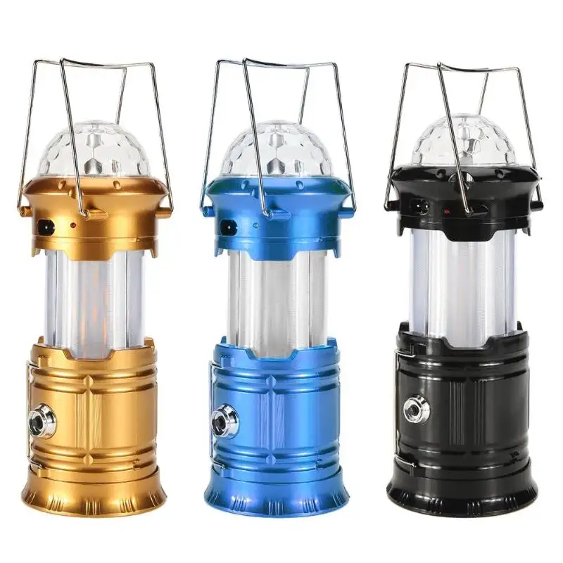 Camping Lantern Rechargeable Portable Led Lantern Light Flashlight Flame Effect Lamp Tent Light Latarnia for Outdoor Hiki