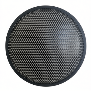 8 Inch <b>Speaker</b> Grille Black Perforated Metal Mesh Protective Cover For <b>Audio</b> Equipment - Product Image 2
