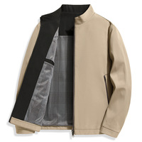 Blouson Bomber Homme Transfrontalier 2026 Nouvelle Collection Automne Décontracté Chic Col Montant Coupe-Vent Zippé pour Hommes d'Âge Moyen