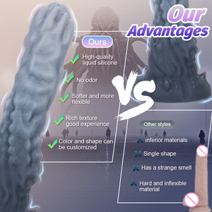 Monster Alien Weicher Silikon-Analdildo mit Saugnapf Großer Drachen Erwachsenen-Sexspielzeug für Männer Frauen Vagina G-Punkt Wasserdicht - Product Image 4