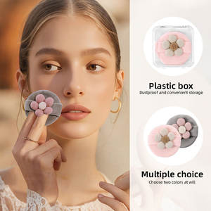 Borla de Maquillaje de Terciopelo Redonda con Brillo para Cosméticos y Polvos de Talco, en Oferta, Económica, con Cinta y <span class=keywords><strong>Estuche</strong></span>, Herramientas de Maquillaje - Product Image 6