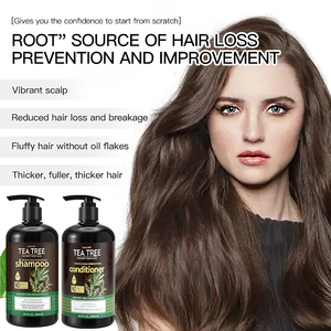 Set di <span class=keywords><strong>Shampoo</strong></span> e Balsamo Naturale Personalizzato con Etichetta Privata, Olio di Tea Tree Organico <span class=keywords><strong>per</strong></span> <span class=keywords><strong>Crescita</strong></span> Rapida <span class=keywords><strong>dei</strong></span> <span class=keywords><strong>Capelli</strong></span> e Controllo della Forfora - Product Image 5