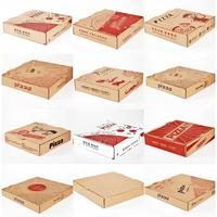 Boîte à pizza en carton ondulé E Flute de qualité alimentaire, écologique, en matériaux recyclés, avec poignée, pelliculage mat UV, impression quadricolore, pour sushis