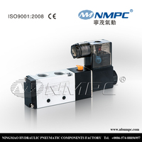 Vanne solénoïde 4v210-08 24V, vanne solénoïde 1/4"NPT, vanne solénoïde électrique à commande pneumatique à bobine simple pilotée DC12V 220V