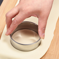 11 pièces en acier inoxydable cercle pâtisserie cuisson anneau moules rond Cookie Biscuit Cutter ensemble gâteau outils