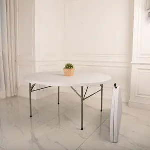 Profession eller Lieferant Runde Tischplatten aus weißem Kunststoff mit individuellem Großhandels preis