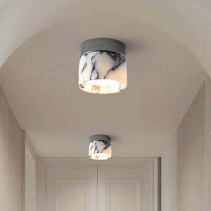 For Bvlgari Luxury Stone LED Chandelier Modern High-End <strong>Minimalist</strong> Living Room Balcony Ceiling <strong>Lighting</strong> Marble - Product Image 4