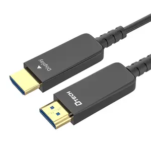 DTECH ürün yüksek hızlı 48Gbps HDR gerçek HD optik Fiber 1m 2m 3m 5m 8m 10m 20m 30m 50m 100m 8k kablo hdmi 2.1