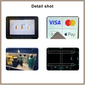 Máquina Expendedora de <span class=keywords><strong>Perfumes</strong></span> de Doble Pantalla de 10.1 y 43 Pulgadas con Soporte, Kiosco Inteligente de Fragancias con Pago con Tarjeta, Multi-idioma para Tiendas - Product Image 5
