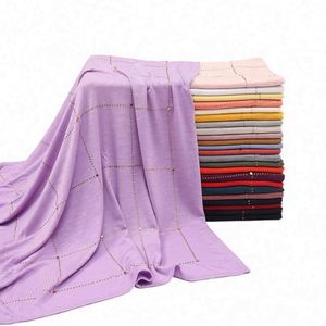 Hiyab para Mujeres Musulmanas, Pañuelo Islámico Moderno y Popular, con Adornos, de Lona y Poliéster, en Bolsa Individual, ZYF-1456 - Product Image 2