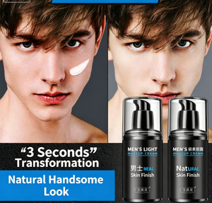 Crème BB pour homme, crème de maquillage légère, fini naturel, hydratante, contrôle du sébum, éclaircissante, base de maquillage quotidienne pour le visage - Product Image 5
