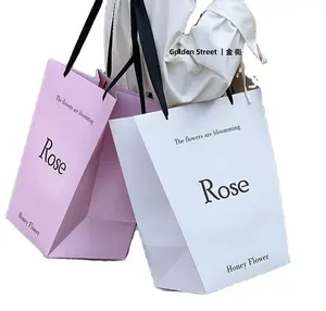 便携式花店窗袋玫瑰花包装盒