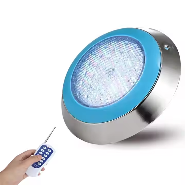 Durable Stainless Steel Crown SS304 Waterproof RGB LED Swimming Pool Light with Remote Controller Pool Lamp