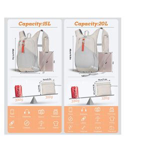 <span class=keywords><strong>Sac</strong></span> à dos pliable léger et imperméable pour l'extérieur, respirant, décontracté, pour hommes et femmes, <span class=keywords><strong>sac</strong></span> <span class=keywords><strong>de</strong></span> <span class=keywords><strong>randonnée</strong></span> sportif, harnais à coussin d'air, 20L - Product Image 4