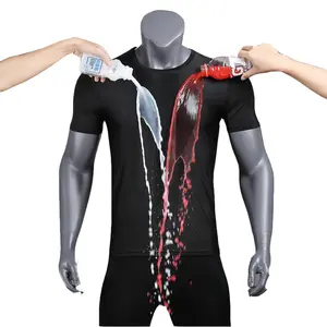 Mens Athletic Top Activewear Shirt Men Running Clothes Lightweight Gym Sports Quick Dry T-shirts Elastic Polyester T Shirts