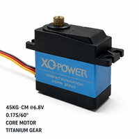 Moteur servo standard XQ POWER 40KG, rotor métallique, servo numérique, engrenage en titane, étanche, servo de direction RC à l'échelle 1/5, 6,8V