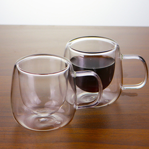 Tazas de Café de Vidrio Borosilicato Transparente de Doble Pared de 80 ml, Tazas de <span class=keywords><strong>Espresso</strong></span> con Asa y Bandeja de Bambú, Venta al Por Mayor - Product Image 6