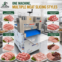 Machine à déchiqueter le bœuf à commande numérique JICEN avec lame en acier inoxydable, épaisseur de coupe de 2 mm, capacité de 18 m/min