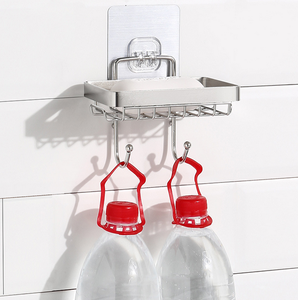 Portapiatti da bagno moderno portaoggetti a muro Organizer ad angolo - Product Image 5