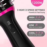 Brosse Sèche-Cheveux 120V - 240V, Sèche-Cheveux et Coiffeur en un Seul Appareil, Volumisant avec Ions Négatifs Anti-frisottis pour Sécher et Lisser