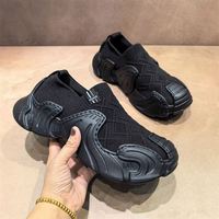 Nouveaux articles tendance et à la mode : Chaussures pour hommes à semelle épaisse en tissu tissé, confortables et polyvalentes, chaussures décontractées