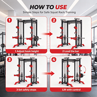 Machine à câbles croisés à charge libre REYK pour entraînement complet du corps, rack de fitness pour salle de sport