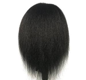 Livraison rapide en gros grande <span class=keywords><strong>tête</strong></span> de mannequin Mannequin de <span class=keywords><strong>tête</strong></span> d'entraînement de barbier avec des cheveux humains 10 cheveux féminins factices cheveux non remy - Product Image 4