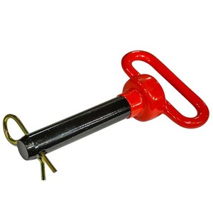 Goupille de remorquage en alliage de zinc forgé sur mesure, tête rouge, pour tondeuse à gazon, machines agricoles, connexion de camping-car et équipement de fitness - Product Image 1