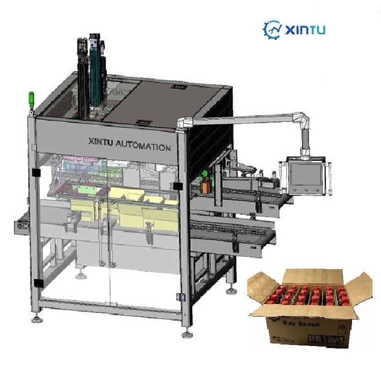 Efficient Automated Bottle Cartoning Packaging Machine