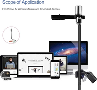 Petit microphone cravate filaire pour téléphone et chant - Léger et portable