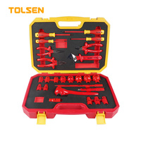 TOLSEN V83825 Ensemble d'outils à main isolés Vde 1000V, 25 pièces