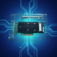 Tarjeta de Almacenamiento Broadcom 9400-16e de 12 Gb/s y 16 Puertos Externos SAS SATA NVMe Tri-Mode HBA PCIe 3.1 X8 para Soluciones de Centros de Datos