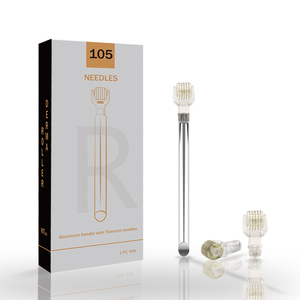 Rouleau de Derma de Microneedling en titane de marque privée 105 broches pour la <span class=keywords><strong>repousse</strong></span> des <span class=keywords><strong>sourcils</strong></span> - Product Image 5
