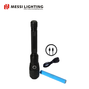 10W Aluminium Powerful Black USB Rechargeable LED <strong>Torches</strong> <strong>Flashlight</strong> - Product Image 5