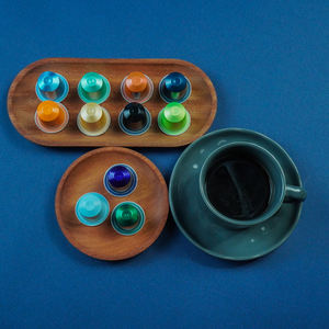 15 capsules de <span class=keywords><strong>café</strong></span> vides avec couvercles professionnels, design rainuré coloré, portables, jetables, <span class=keywords><strong>sans</strong></span> anneaux en caoutchouc - Product Image 1