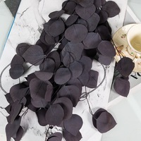Fleurs Séchées Naturelles Multi Couleur Eucalyptus Pomme Forme Feuilles Préservé Plante Décoration pour La Maison