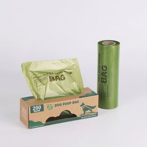 Sacs à déjections canines biodégradables, écologiques, en rouleau, épais et résistants, anti-fuites, pour chiens - Product Image 1