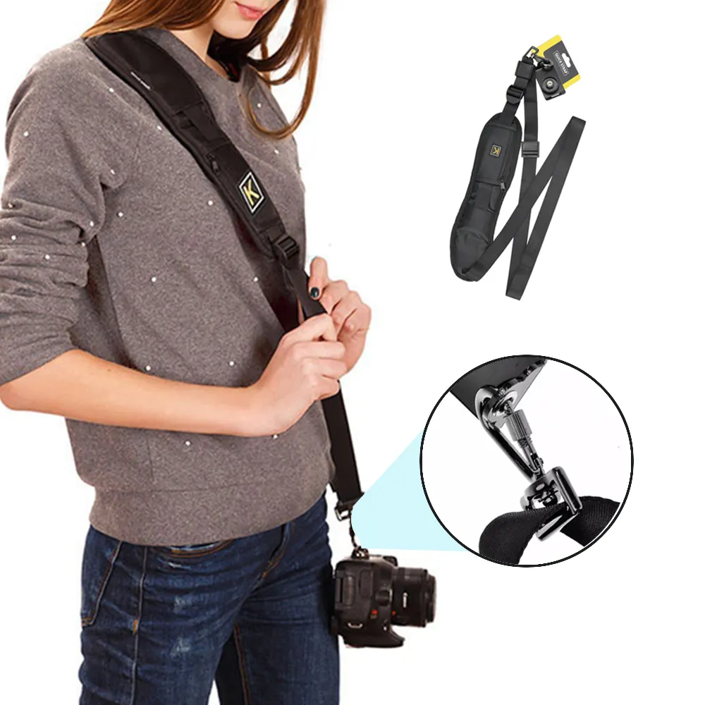 2022 Quick Release Shoulder Adjustable Custom Camera Neck Strap For Camera