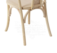 Chaise de mariage empilable en bois, nouveau design, pour mariage et événements en plein air, chaise de salle à manger en bois massif