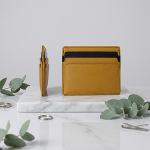 Mustered Premium Goat Leather Unisex <b>Card</b> <b>Case</b> WI 056 Durable Practical Design No Closure for Everyday Carry Credit <b>Card</b> Holders - Product Image 4