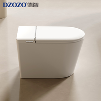 S021 Toilette intelligente de luxe professionnelle moderne avec bidet électrique intégré, cuvette WC automatique, finition blanc mat