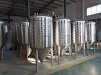 SUS304 Cassman 1000L réservoir de Fermentation de bière avec veste de refroidissement à fossettes