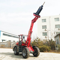 Caricatore Agricolo Mini TL2500 con Capacità di Carico di 2,5 Tonnellate, Pala Gommata Telescopica Articolata
