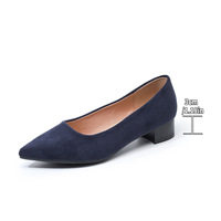 Chaussures de travail confortables à talon épais et bout pointu pour femmes
