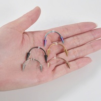 Grilles dentaires punk en gros, piercing hélix, dents de zombie, bijoux dentaires CBB Huya vampire, acier inoxydable, acier chirurgical, lèvre