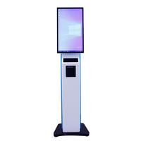 Kiosque libre-service de 23.8 pouces Intel Core i5 8GB 128GB écran tactile tout en un kiosque de commande imprimante POS Machine pour le paiement