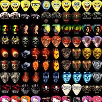 Plectres de guitare imprimés double face, plectres en celluloïd durables, logo personnalisé, accessoires de guitare personnalisés