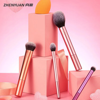 Ensemble de 8 pinceaux de maquillage professionnels de précision pour les yeux Real Technique 1991, pinceaux plats et éventail, marque privée pour les cils