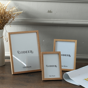 Simple Modern Picture Photo <strong>Frame</strong> Custom Size A2 A3 A4 <strong>A5</strong> Oak Picture <strong>Frames</strong> - Product Image 2