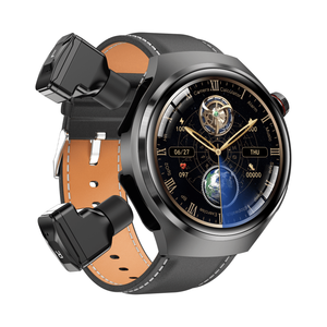 GPSトラッキング1.53インチ画面スマートブレスレットIP67防水ヘルスモニタースマートウォッチワイヤレスイヤフォン付きTWSヘッドセット - Product Image 1